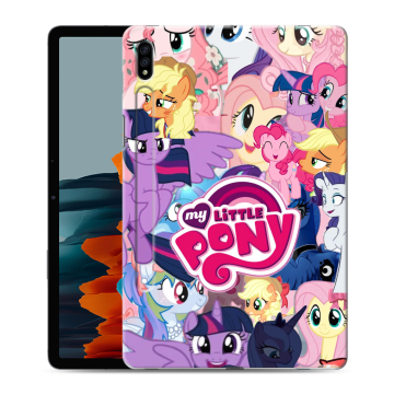 Силиконовый чехол на Samsung Galaxy Tab S7 с принтом My little pony Дружба чудо