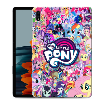 Силиконовый чехол на Samsung Galaxy Tab S7 с принтом My little pony Дружба чудо Силиконовый чехол на Samsung Galaxy Tab S7 с принтом My little pony Дружба чудо