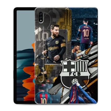 Силиконовый чехол на Samsung Galaxy Tab S7 с принтом Messi Barcelona Силиконовый чехол на Samsung Galaxy Tab S7 с принтом Messi Barcelona