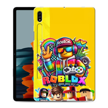 Силиконовый чехол на Samsung Galaxy Tab S7 с принтом Roblox Роблокс Силиконовый чехол на Samsung Galaxy Tab S7 с принтом Roblox Роблокс