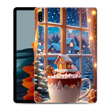 Силиконовый чехол на Samsung Galaxy Tab S7 с принтом Новый год
