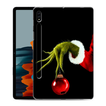 Силиконовый чехол на Samsung Galaxy Tab S7 с принтом Новый год Гринч