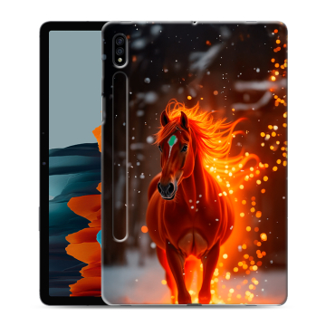 Силиконовый чехол на Samsung Galaxy Tab S7 с принтом Новый год