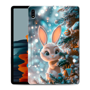 Силиконовый чехол на Samsung Galaxy Tab S7 с принтом Новый год