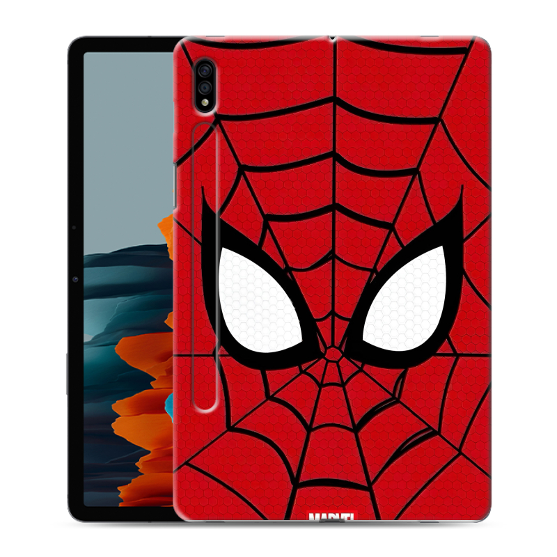 Силиконовый противоударный чехол на Samsung Galaxy Tab S7 с принтом человек паук spiderman Силиконовый противоударный чехол на Samsung Galaxy Tab S7 с принтом человек паук spiderman