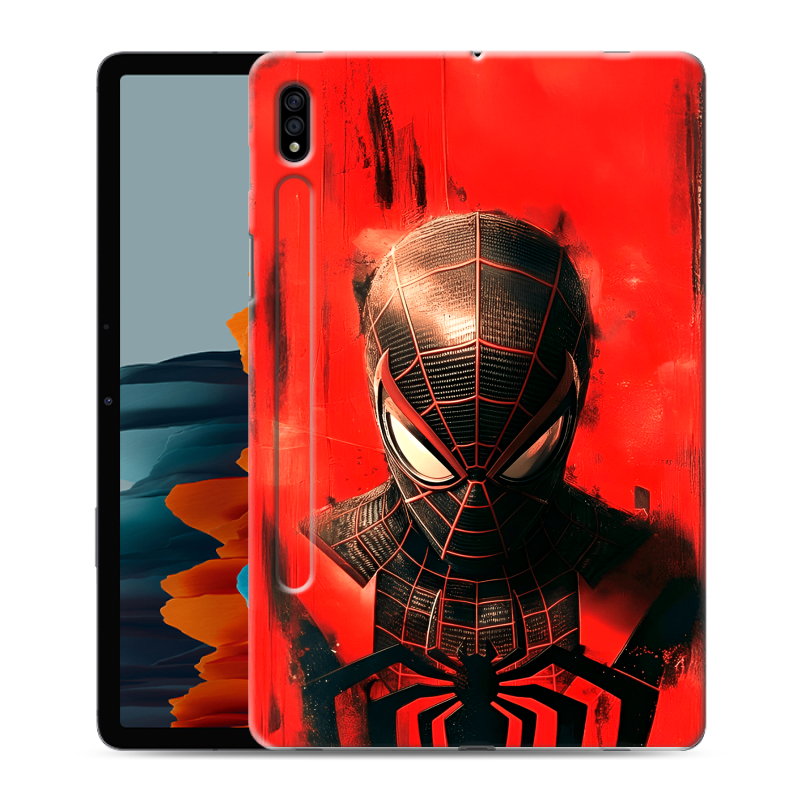 Силиконовый чехол на Samsung Galaxy Tab S7 с принтом человек паук spiderman Силиконовый чехол на Samsung Galaxy Tab S7 с принтом человек паук spiderman