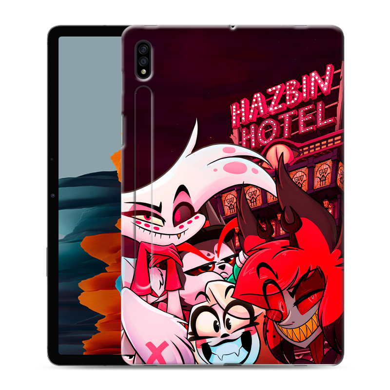 Силиконовый противоударный чехол на Samsung Galaxy Tab S7 с принтом Hazbin Hotel Отель Хазбин Силиконовый противоударный чехол на Samsung Galaxy Tab S7 с принтом Hazbin Hotel Отель Хазбин