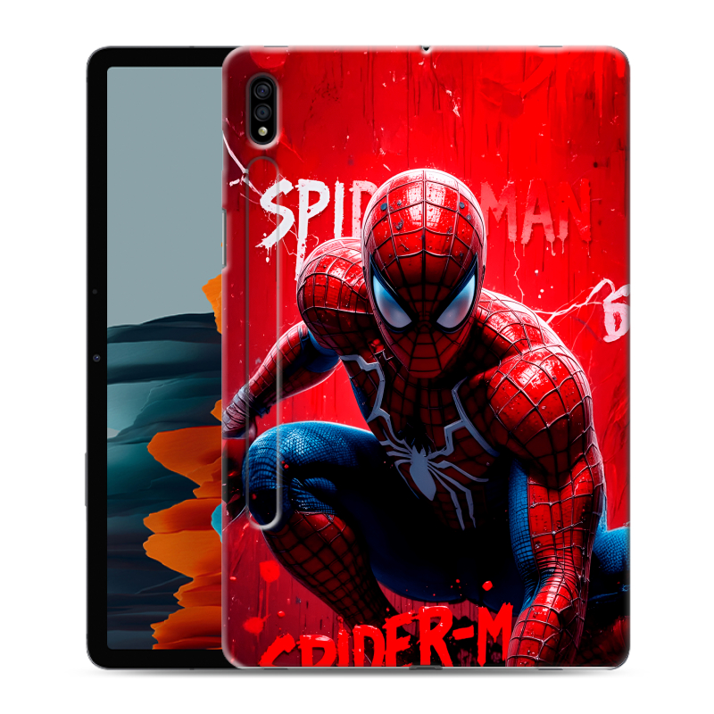 Силиконовый чехол на Samsung Galaxy Tab S7 с принтом Spiderman Человек паук Силиконовый чехол на Samsung Galaxy Tab S7 с принтом Spiderman Человек паук