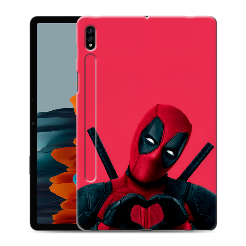 Силиконовый чехол на Samsung Galaxy Tab S7 с принтом Дедпул Deadpool Силиконовый чехол на Samsung Galaxy Tab S7 с принтом Дедпул Deadpool
