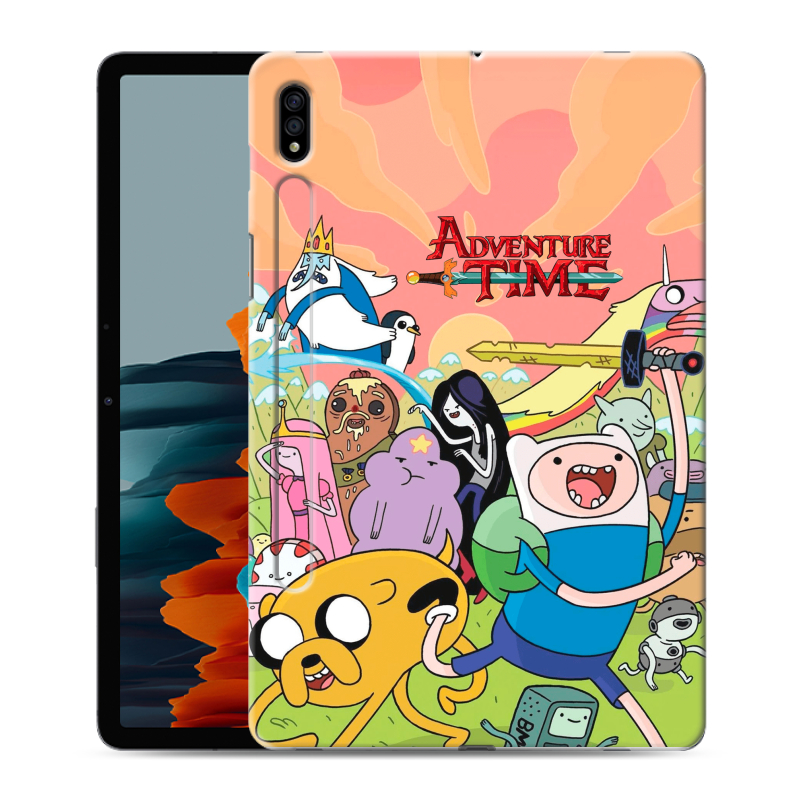 Силиконовый чехол на Samsung Galaxy Tab S7 с принтом Adventure time Время приключений Силиконовый чехол на Samsung Galaxy Tab S7 с принтом Adventure time Время приключений