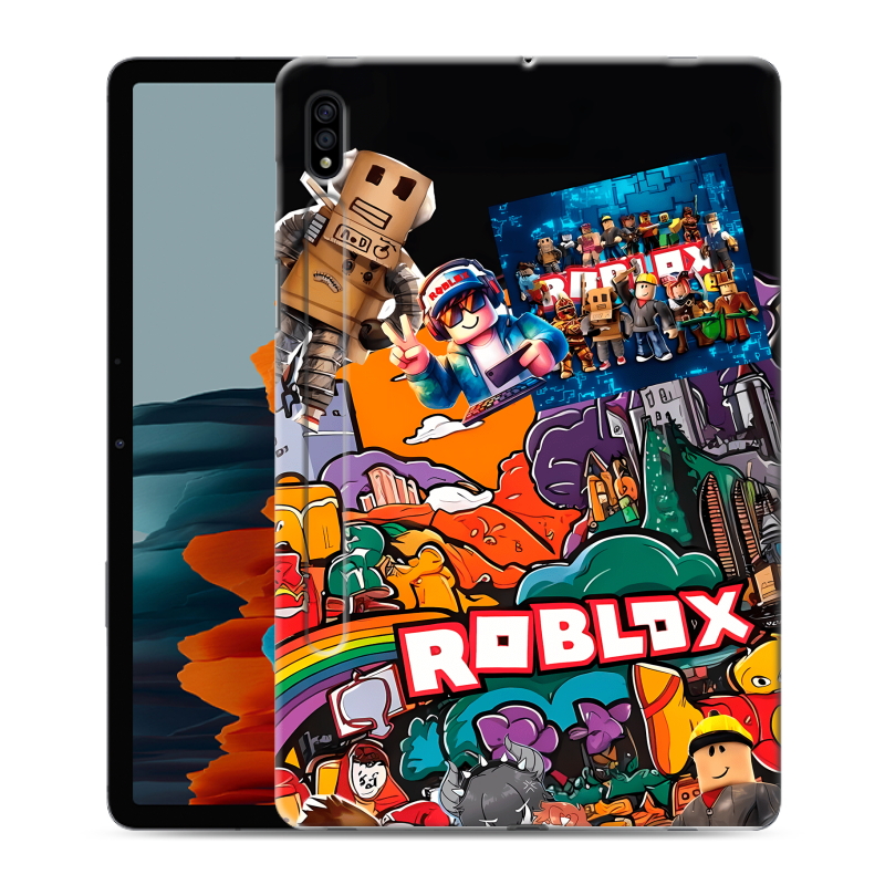 Силиконовый противоударный чехол на Samsung Galaxy Tab S7 с принтом Roblox Роблокс Силиконовый противоударный чехол на Samsung Galaxy Tab S7 с принтом Roblox Роблокс