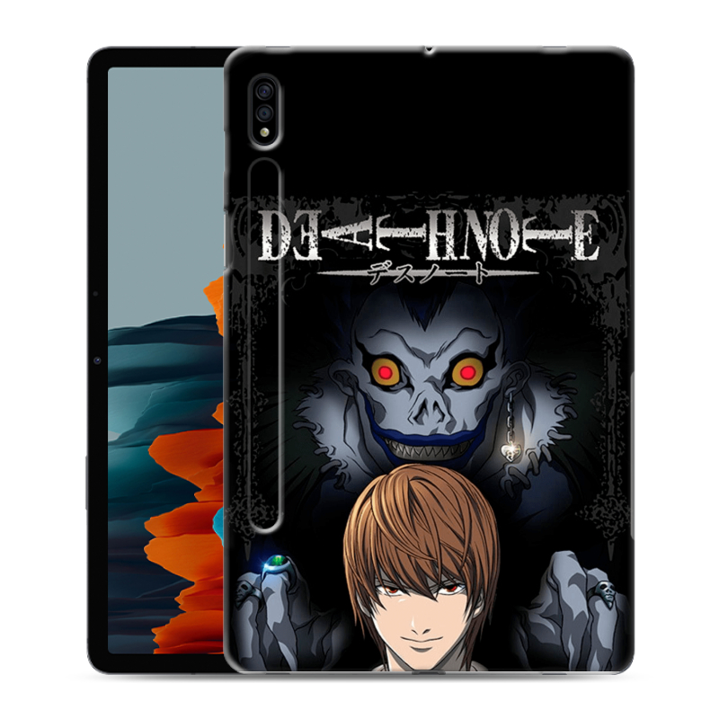 Силиконовый противоударный чехол на Samsung Galaxy Tab S7 с принтом Death note Тетрадь смерти Силиконовый противоударный чехол на Samsung Galaxy Tab S7 с принтом Death note Тетрадь смерти
