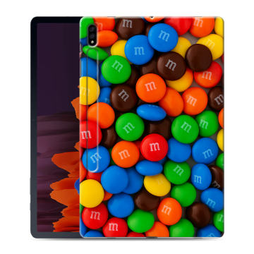 Силиконовый чехол на планшета Samsung Galaxy Tab S7 Plus с принтом Конфеты Силиконовый чехол на планшета Samsung Galaxy Tab S7 Plus с принтом Конфеты