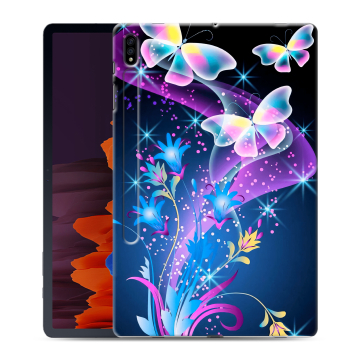 Силиконовый чехол на Samsung Galaxy Tab S7 Plus с принтом Бабочки