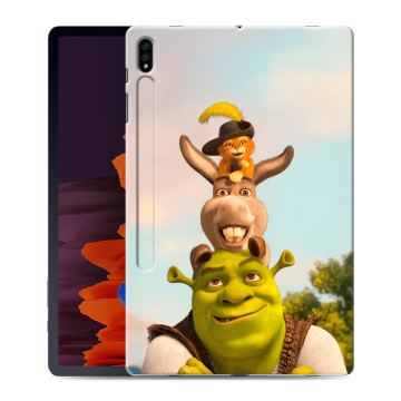 Силиконовый чехол на Samsung Galaxy Tab S7 Plus с принтом Шрек Shrek
