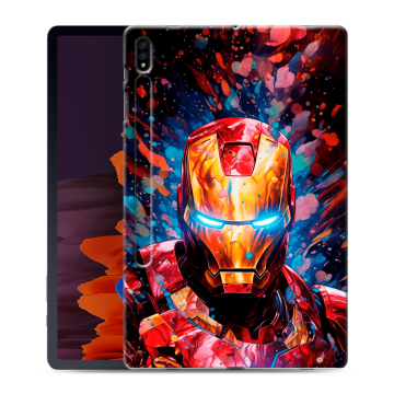 Силиконовый чехол на Samsung Galaxy Tab S7 Plus с принтом Железный человек Ironman
