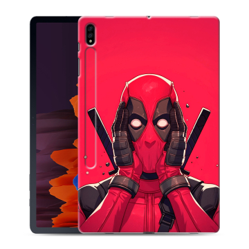 Силиконовый чехол на Samsung Galaxy Tab S7 Plus с принтом Дедпул Deadpool