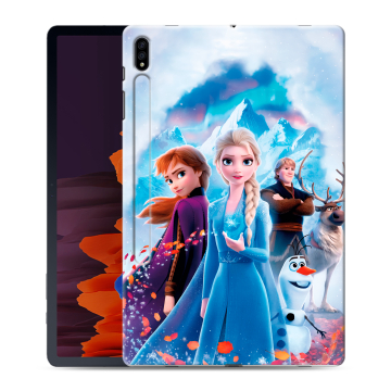 Силиконовый чехол на Samsung Galaxy Tab S7 Plus с принтом Холодное сердце Frozen