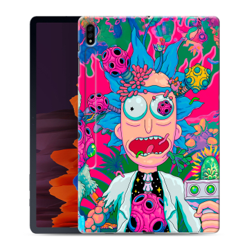Силиконовый чехол на Samsung Galaxy Tab S7 Plus с принтом Рик и Морти Rick Morty