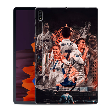 Силиконовый чехол на Samsung Galaxy Tab S7 Plus с принтом Реал Роналдо Real Ronaldo