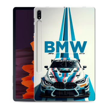 Силиконовый чехол на Samsung Galaxy Tab S7 Plus с принтом БМВ BMW