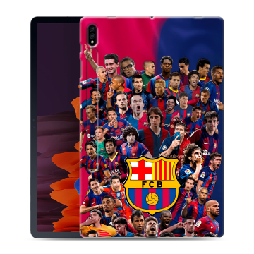 Силиконовый чехол на Samsung Galaxy Tab S7 Plus с принтом Барселона Barcelona