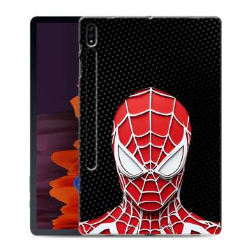 Силиконовый чехол на Samsung Galaxy Tab S7 Plus с принтом человек паук spiderman