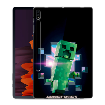 Силиконовый чехол на Samsung Galaxy Tab S7 Plus с принтом Майнкрафт Minecraft