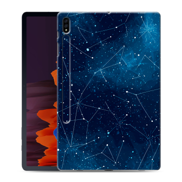 Силиконовый чехол на Samsung Galaxy Tab S7 Plus с принтом Космос звезды