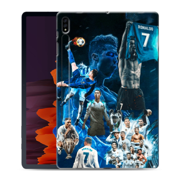 Силиконовый чехол на Samsung Galaxy Tab S7 Plus с принтом Реал Роналдо Силиконовый чехол на Samsung Galaxy Tab S7 Plus с принтом Реал Роналдо