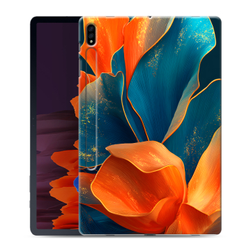 Силиконовый чехол на Samsung Galaxy Tab S7 Plus с принтом Цветы