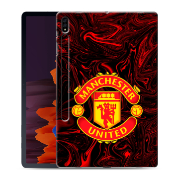 Силиконовый чехол на Samsung Galaxy Tab S7 Plus с принтом Manchester United