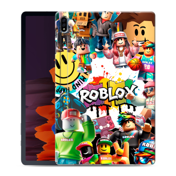 Силиконовый чехол на Samsung Galaxy Tab S7 Plus с принтом Roblox Роблокс Силиконовый чехол на Samsung Galaxy Tab S7 Plus с принтом Roblox Роблокс
