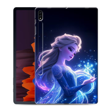 Силиконовый чехол на Samsung Galaxy Tab S7 Plus с принтом Холодное сердце Frozen