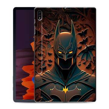 Силиконовый чехол на Samsung Galaxy Tab S7 Plus с принтом Batman Бэтмен