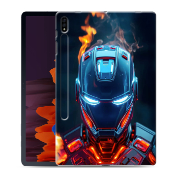 Силиконовый чехол на Samsung Galaxy Tab S7 Plus с принтом IronMan Железный человек