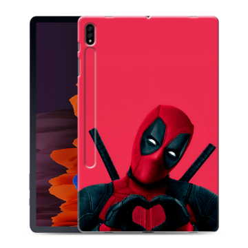 Силиконовый чехол на Samsung Galaxy Tab S7 Plus с принтом Дедпул Deadpool