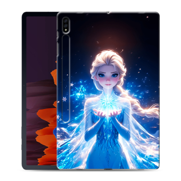 Силиконовый чехол на Samsung Galaxy Tab S7 Plus с принтом Холодное сердце Frozen