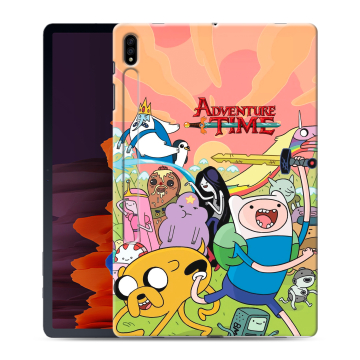 Силиконовый чехол на Samsung Galaxy Tab S7 Plus с принтом Adventure time Время приключений