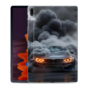 Силиконовый чехол на Samsung Galaxy Tab S7 Plus с принтом BMW БМВ Силиконовый чехол на Samsung Galaxy Tab S7 Plus с принтом BMW БМВ