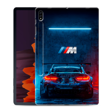 Силиконовый чехол на Samsung Galaxy Tab S7 Plus с принтом BMW БМВ