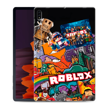 Силиконовый чехол на Samsung Galaxy Tab S7 Plus с принтом Roblox Роблокс
