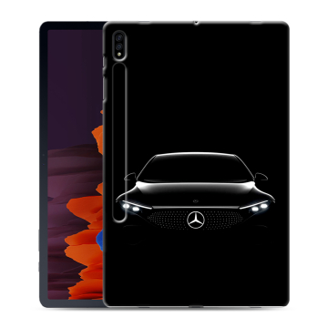 Силиконовый чехол на Samsung Galaxy Tab S7 Plus с принтом Mercedes Мерседес