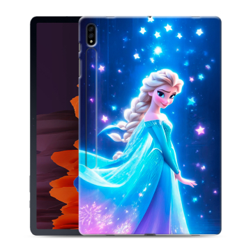 Силиконовый чехол на Samsung Galaxy Tab S7 Plus с принтом Холодное сердце Frozen