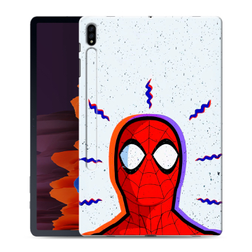 Силиконовый чехол на Samsung Galaxy Tab S7 Plus с принтом Spiderman Человек паук