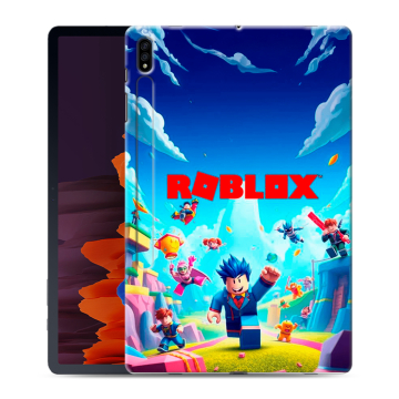 Силиконовый чехол на Samsung Galaxy Tab S7 Plus с принтом Roblox Роблокс