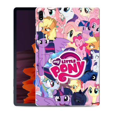 Силиконовый чехол на Samsung Galaxy Tab S7 Plus с принтом My little pony Дружба чудо