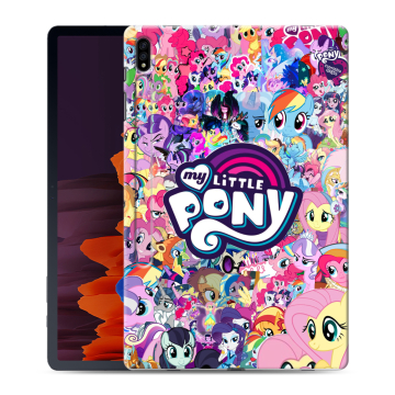 Силиконовый чехол на Samsung Galaxy Tab S7 Plus с принтом My little pony Дружба чудо