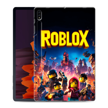 Силиконовый чехол на Samsung Galaxy Tab S7 Plus с принтом Roblox Роблокс