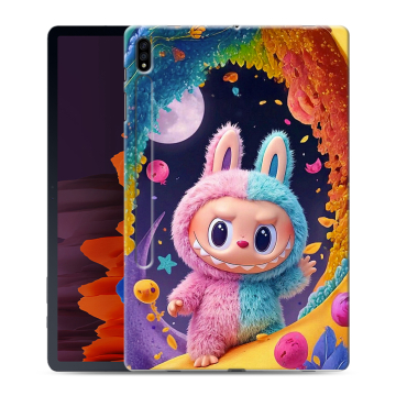 Силиконовый чехол на Samsung Galaxy Tab S7 Plus с принтом Labubu Лабубу